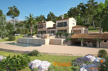 Excepcional  propiedad de lujo en construcción con gran parcela en Mont Port, Port d'Andratx