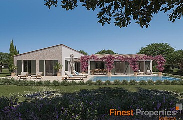 Parcela edificable para casa unifamiliar/finca con licencia de obra en venta en Santa Maria