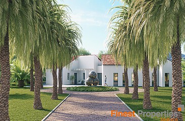 4 parcelas edificables con proyectos de construcción aprobados para 4 villas / fincas en venta