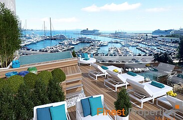 Apartamentos de lujo en condominio recientemente planeado con vistas al mar en Palma en venta